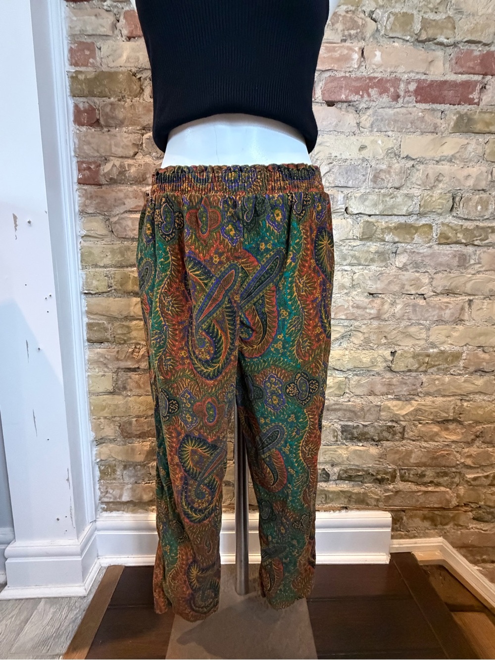 Corduroy paisley trousers - Picture 1 of 8